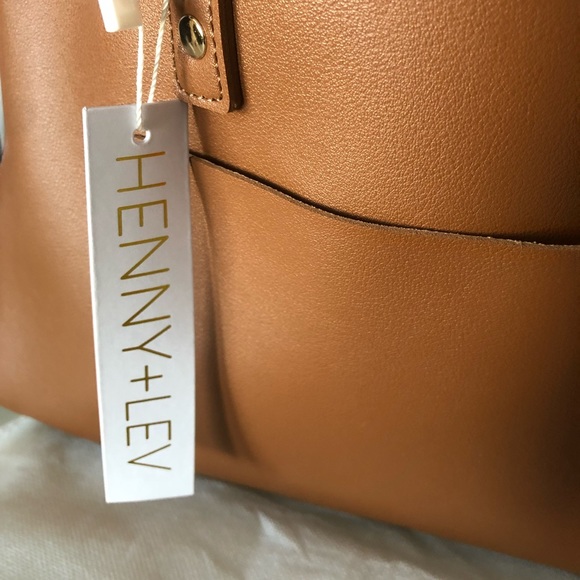 NWT Henny + Lev Vegan Leather Tote - Picture 5 of 5